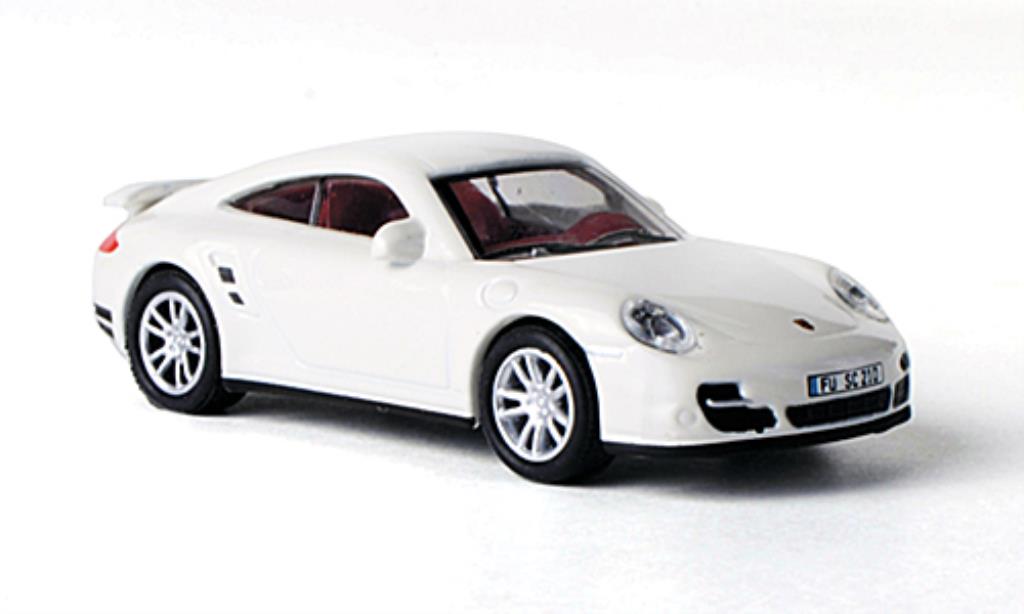 Porsche 997 Turbo 1/87 Schuco Turbo wit modelauto