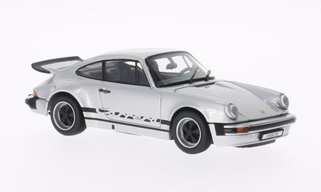 Porsche 930 1/43 Kyosho Carrera 2.7 grijs mit zwarter Dekoration 1975 modelauto