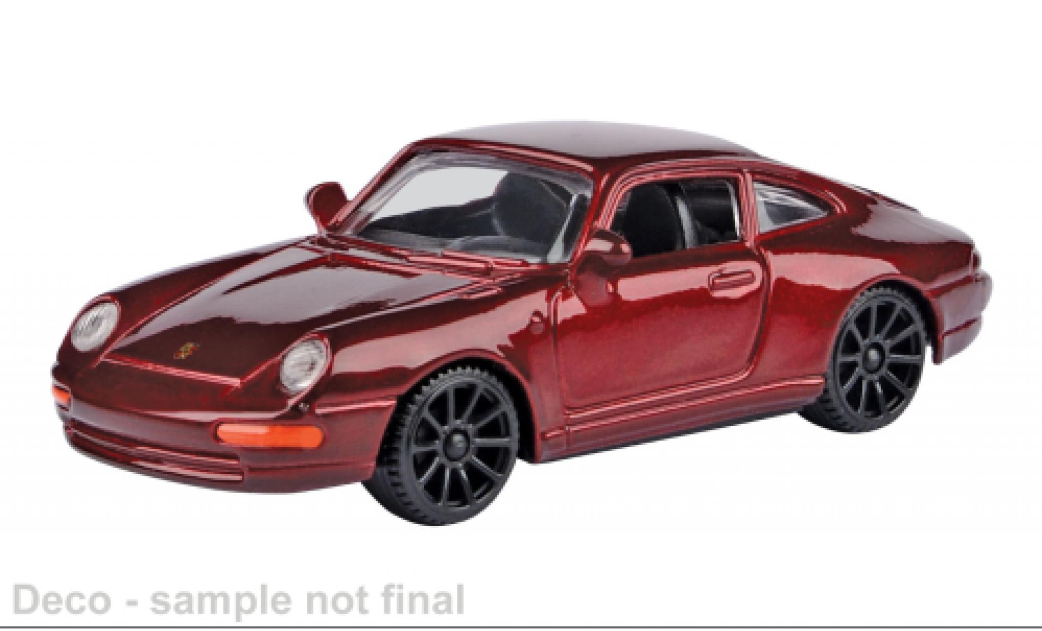 Porsche 911 1/43 Motormax Carrera rood 1:43 modelauto