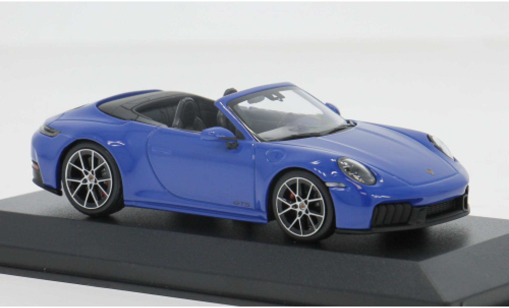 Porsche 911 1/43 Minichamps Carrera GTS Cabriolet blauw 2024 1:43 modelauto