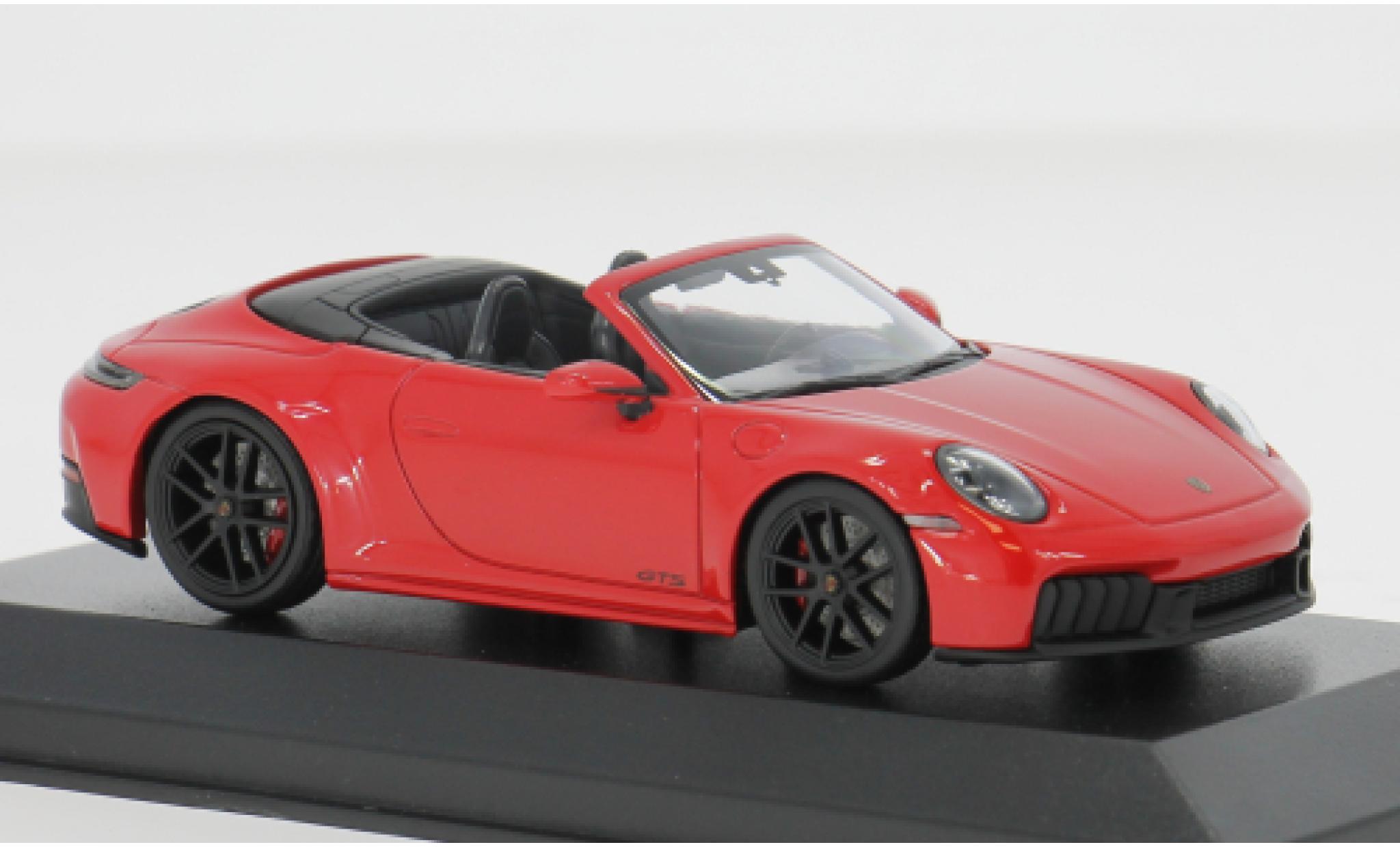 Porsche 911 1/43 Minichamps Carrera GTS Cabriolet rood 2024 1:43 modelauto
