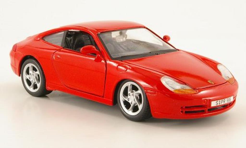 Porsche 996 1/24 Maisto Carrera rood 1997 modelauto