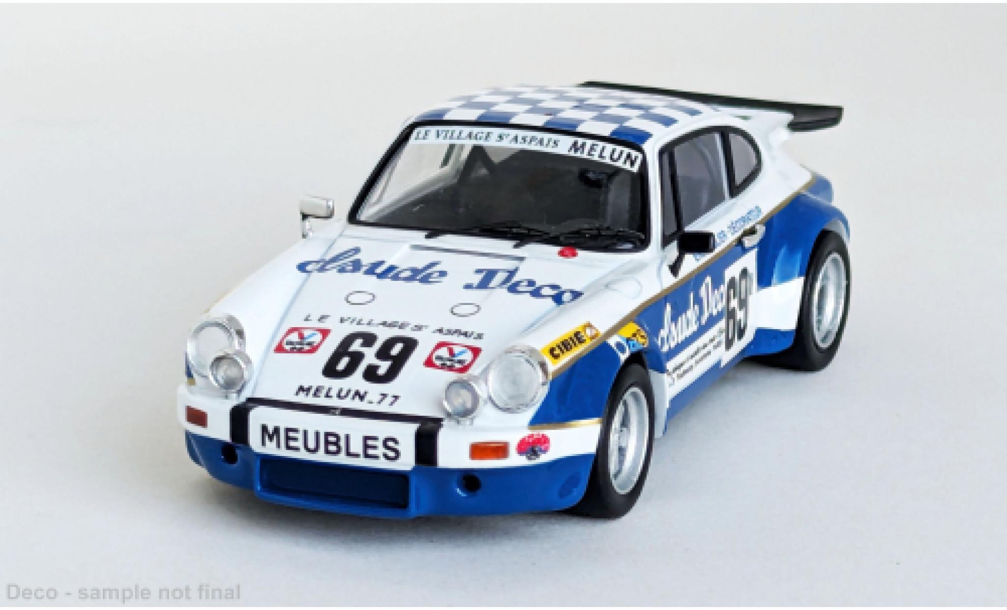 Porsche 930 RS 1/43 Trofeu 911 Carrera 24h Le Mans 1974 #69 L.Nageotte/P.Laffeach 1:43 modelauto