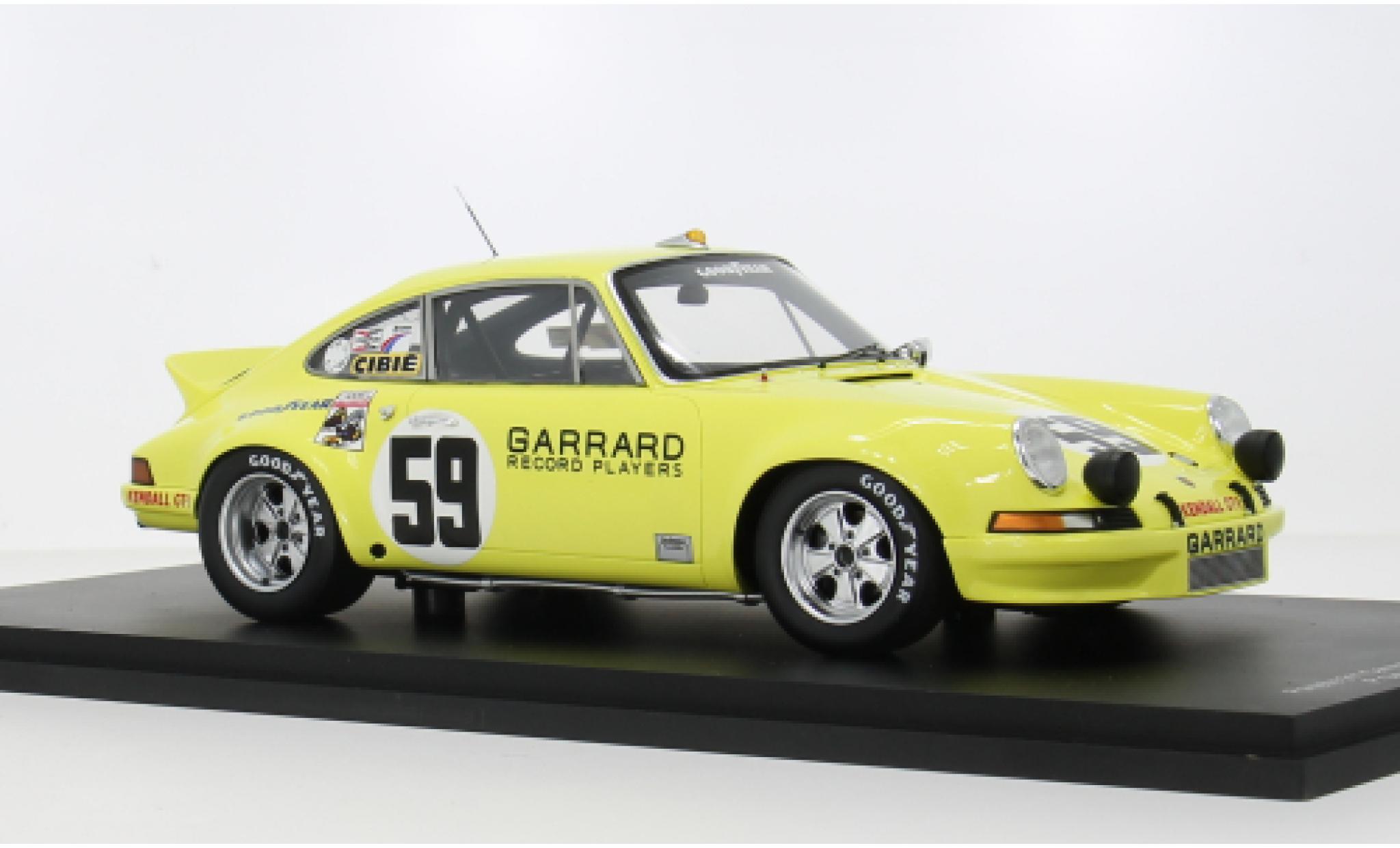 Porsche 911 1/18 Spark Carrera RSR 12h Sebring 1973 #59 1:18 modelauto