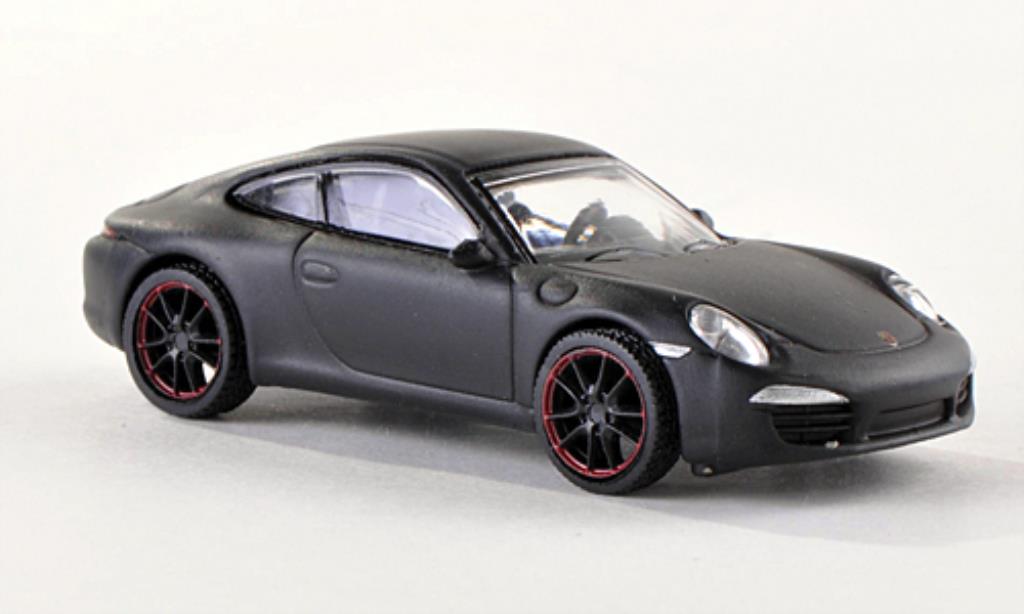 Porsche 991 S 1/87 Schuco Carrera S matt-zwart modelauto