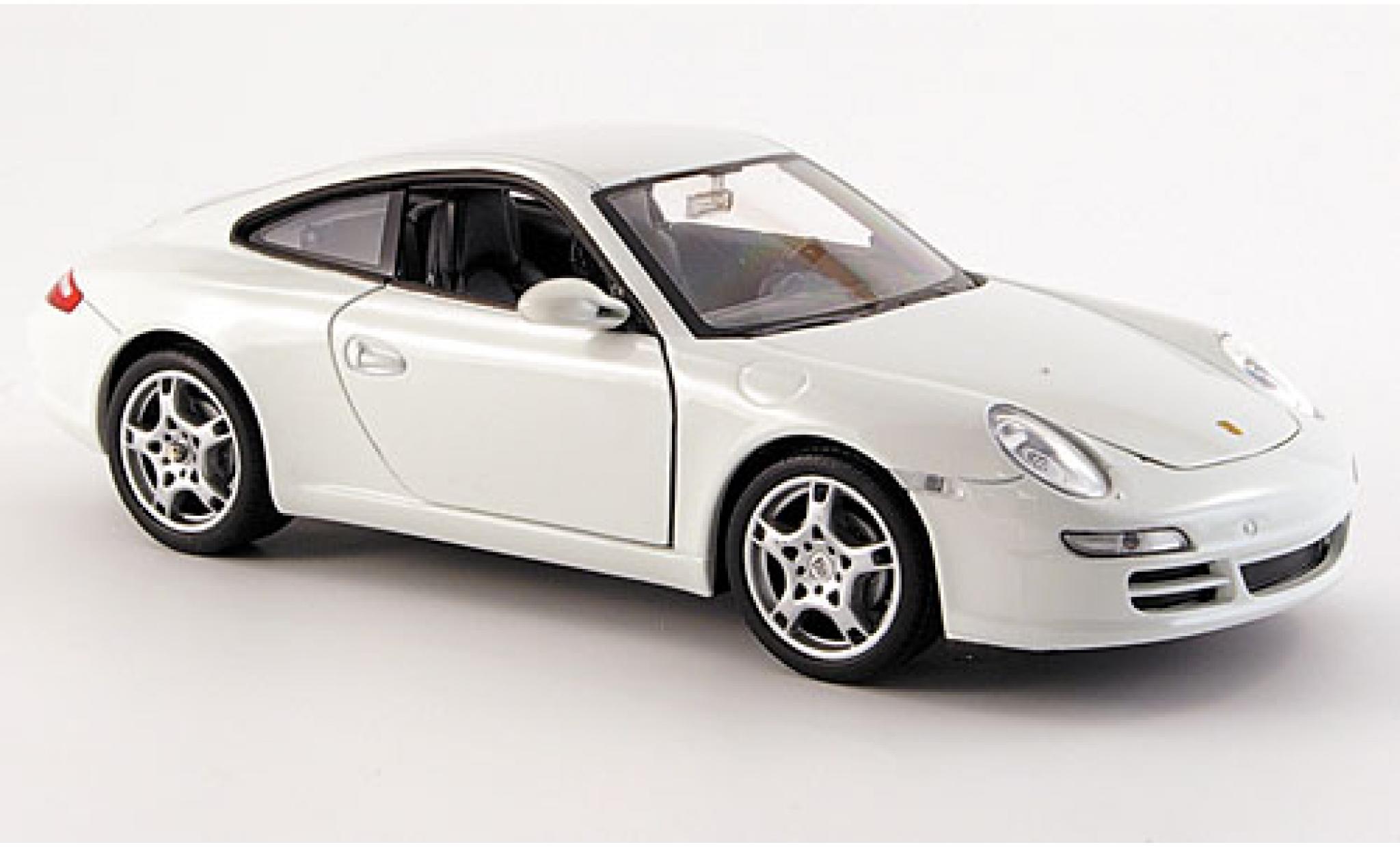 Porsche 911 1/24 Welly Carrera S wit 1:24 modelauto
