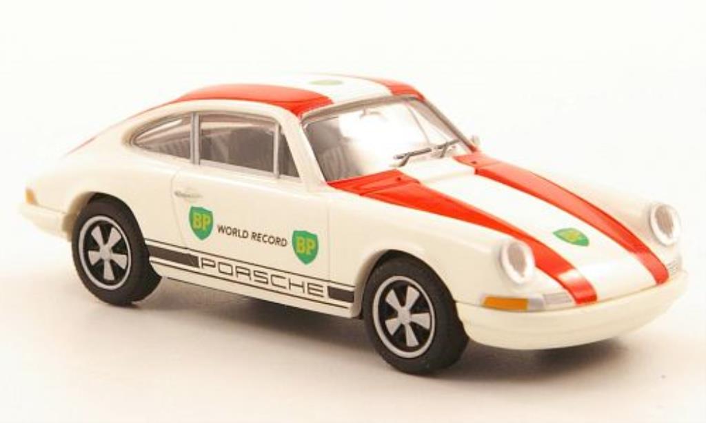 Porsche 911 1/87 Brekina Coupe BP World Record modelauto