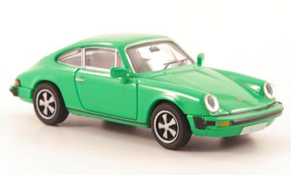 Porsche 911 1/87 Brekina Coupe (G-Reihe) grun modelauto