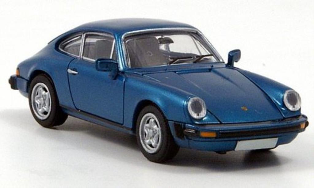 Porsche 911 1/87 Brekina Coupe blauw modelauto