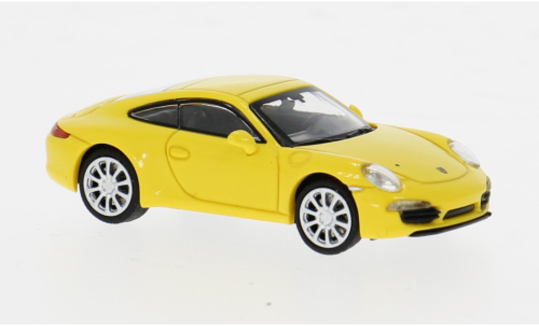 Porsche 911 1/87 Minichamps geel 1:87 modelauto