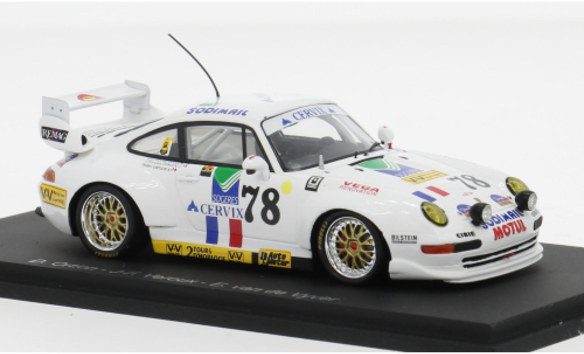 Porsche 993 GT2 1/43 Spark 911 24h Le Mans 1995 #78 D.Ortion/J-F.Veroux 1:43 modelauto