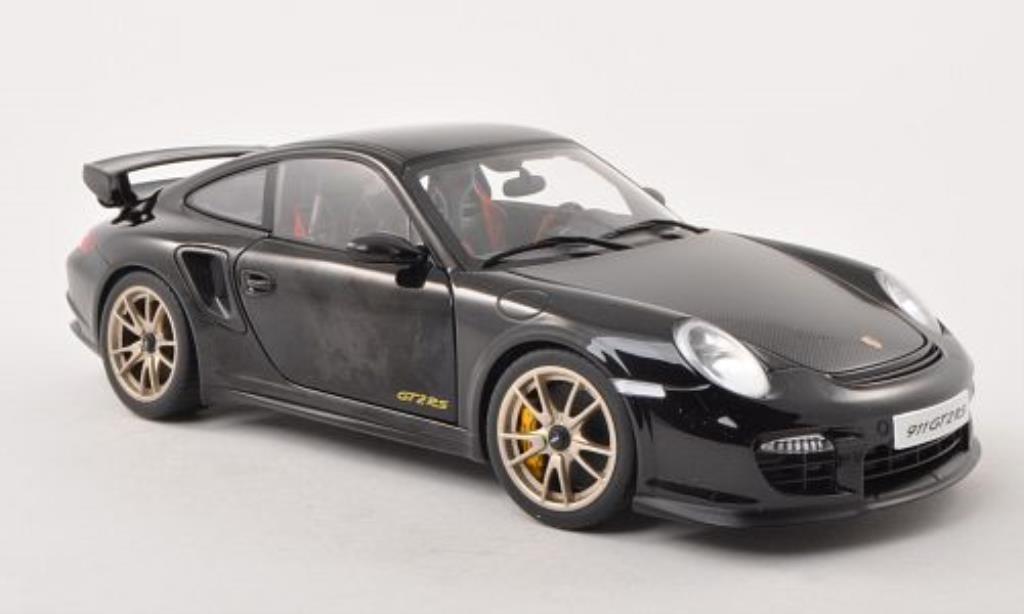 Porsche 997 GT2 1/18 Autoart GT2 zwart/carbon 2010 modelauto