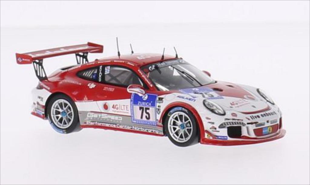 Porsche 991 GT3 Cup 1/43 Spark GT3 Cup No.75 Getspeed Performance Vodafone 24h Nurburgring 2015 /D.Trebing modelauto