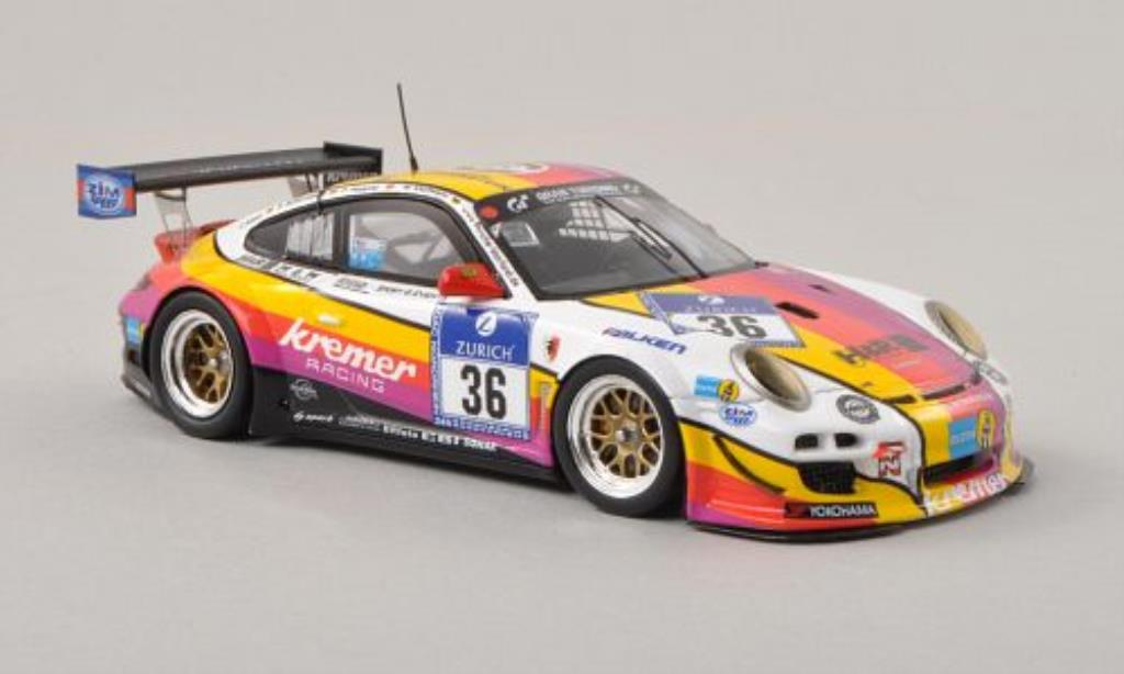 Porsche 997 GT3 1/43 Spark GT3 KR No.36 Kremer Racing 24h Nurburgring 2013 /J.Alzen modelauto