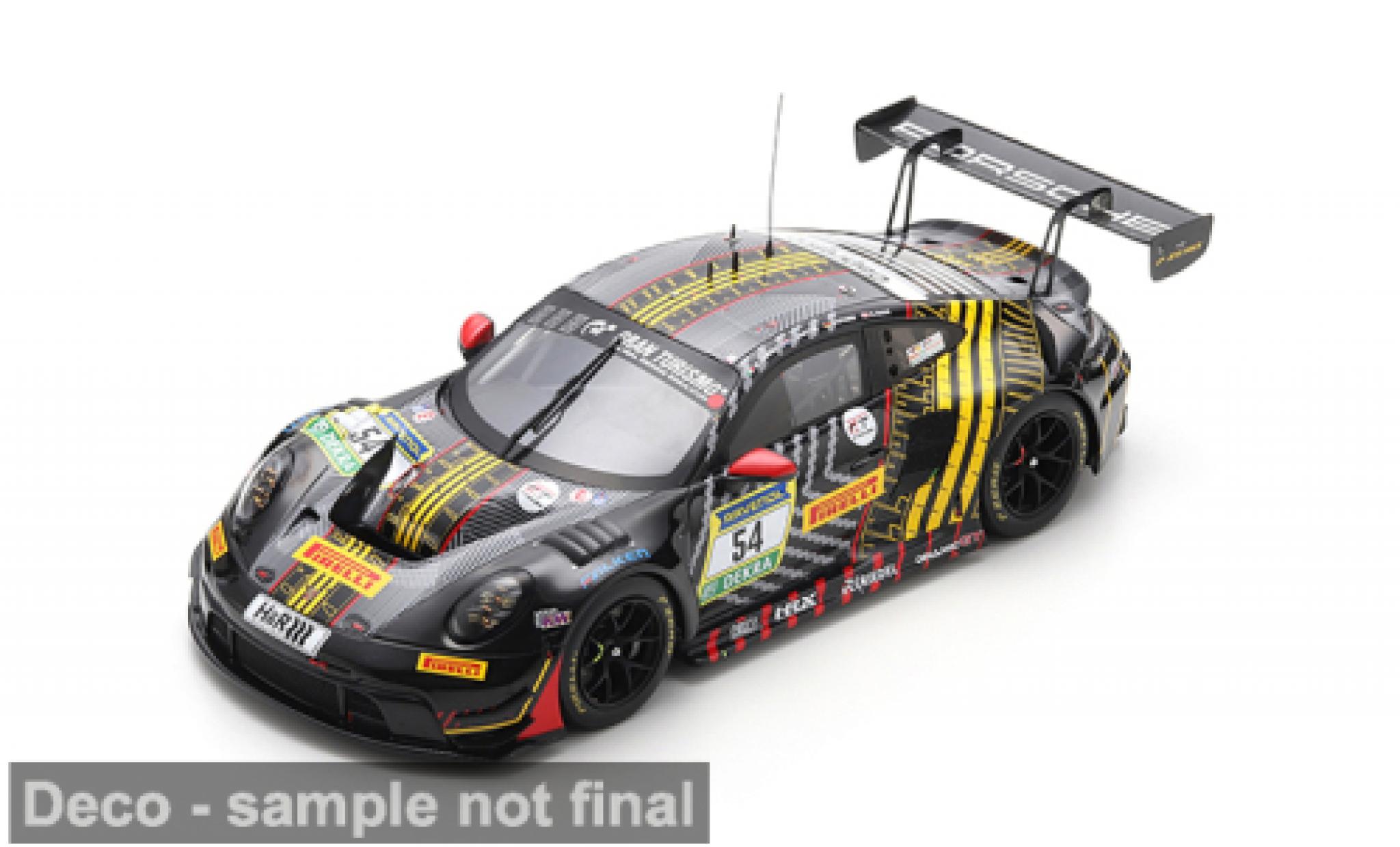 Porsche 992 GT3 R 1/18 Spark 911  24h N&uuml;rburgring 2025 Dinamic GT #54 B.Bastian/M.Cairoli 1:18 modelauto