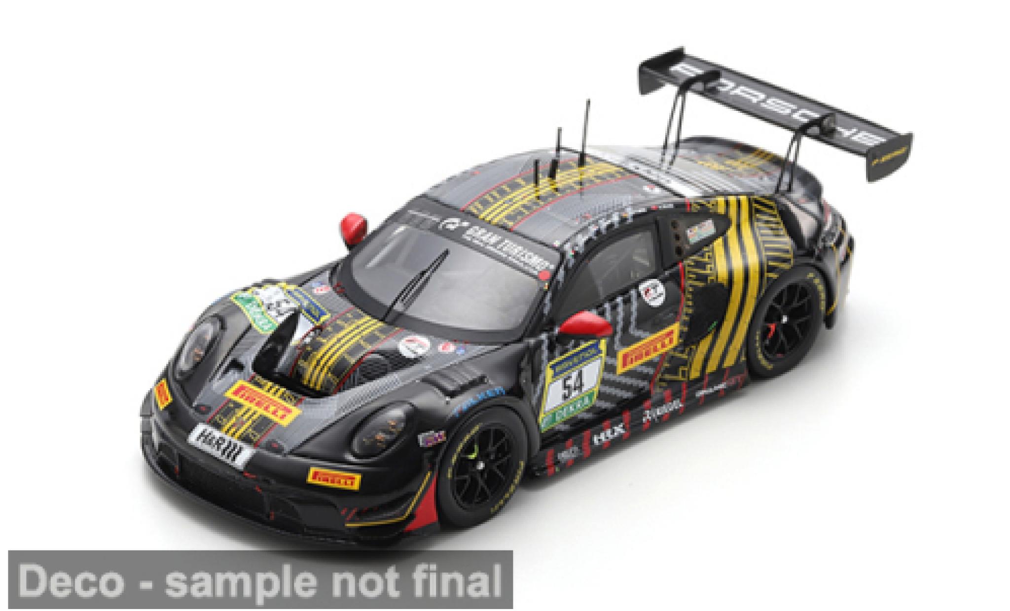 Porsche 992 GT3 R 1/43 Spark 911  24h N&uuml;rburgring 2025 Dinamic GT #54 B.Bastian/M.Cairoli 1:43 modelauto