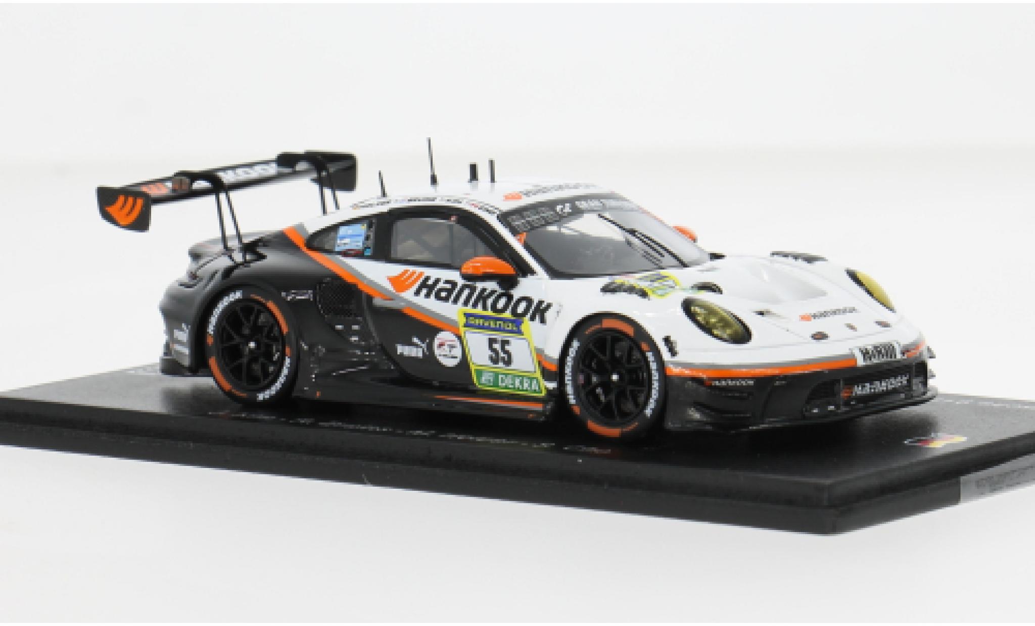 Porsche 992 GT3 R 1/43 Spark 911  24h N&uuml;rburgring 2025 Hankook Competition #55 J.Kim/R.Bruins 1:43 modelauto