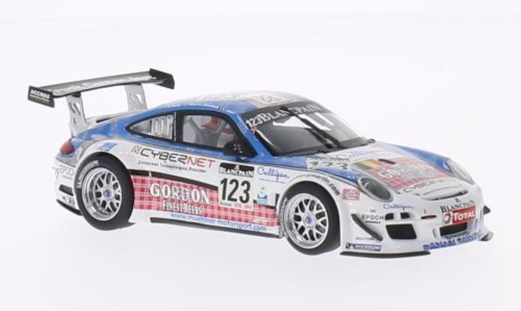 Porsche 997 GT3 1/43 Minichamps GT3 R No.123 Muehlner Motorsport 24h Spa 2011 /Lefort modelauto