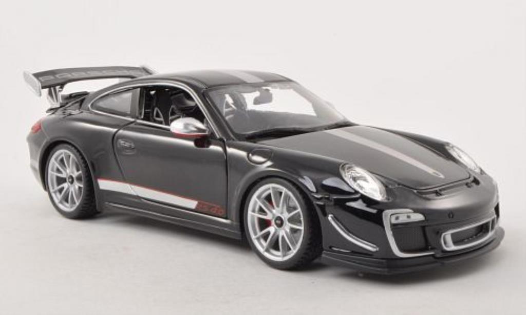 Porsche 997 GT3 1/18 Burago GT3 4.0 zwart/grijs 2011 modelauto