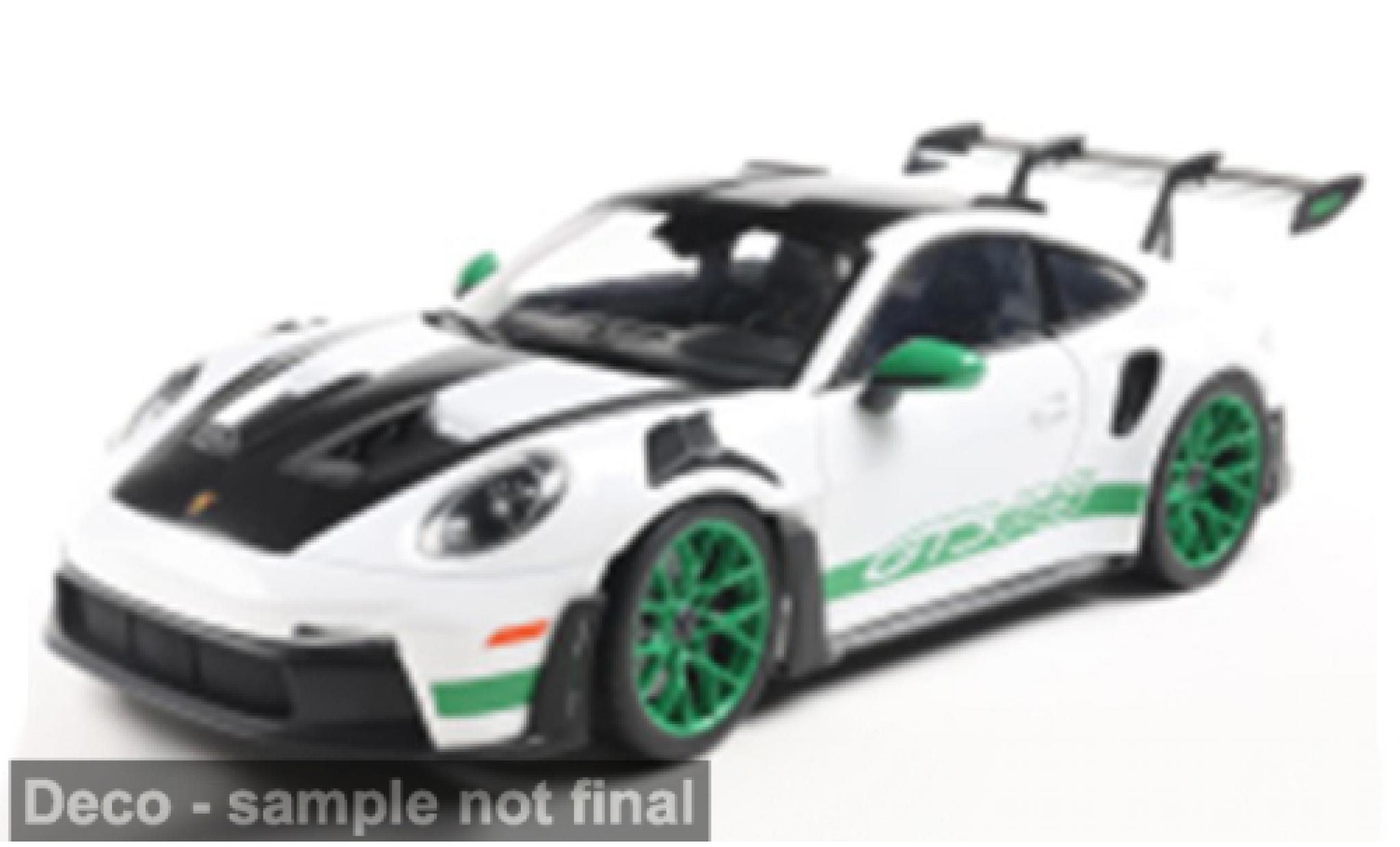 Porsche 911 1/18 Solido GT3 RS wit/groen 2024 1:18 modelauto