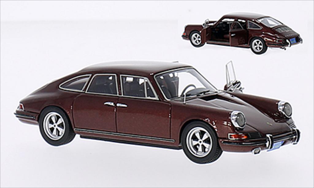 Porsche 911 1/43 Matrix metallic bruin 1972 modelauto