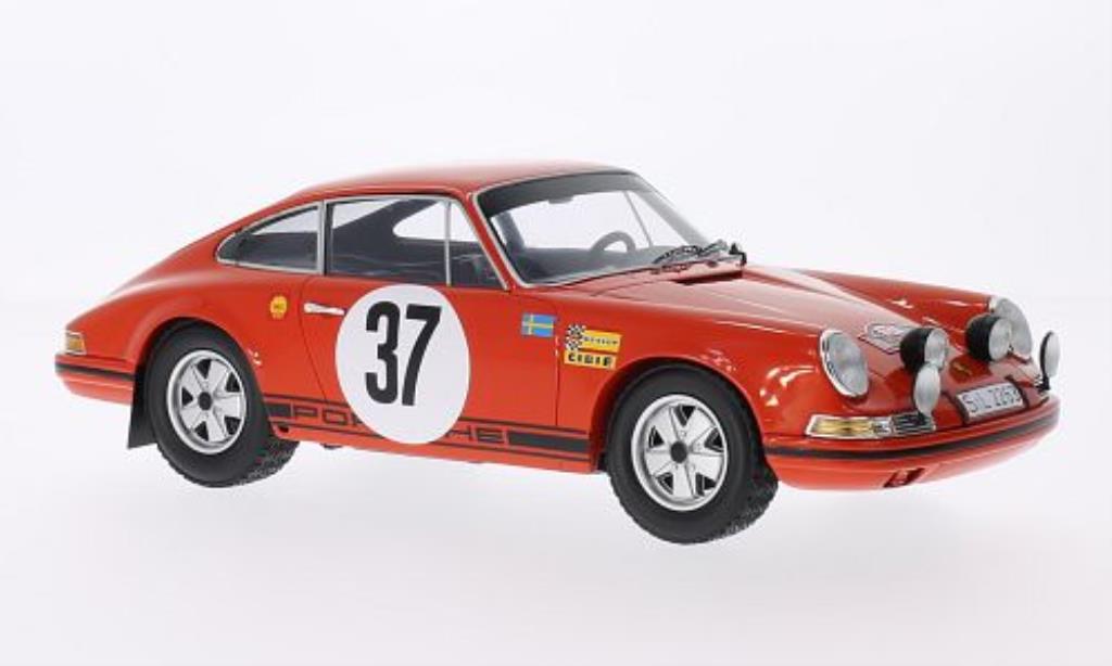 Porsche 911 1/18 Spark No.37 Rally Monte Carlo 1969 /L.Helmer modelauto