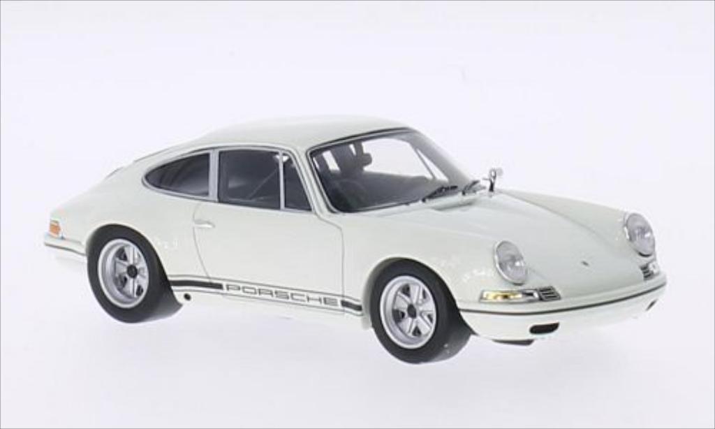 Porsche 911 R 1/43 Spark R wit/Dekor 1972 modelauto