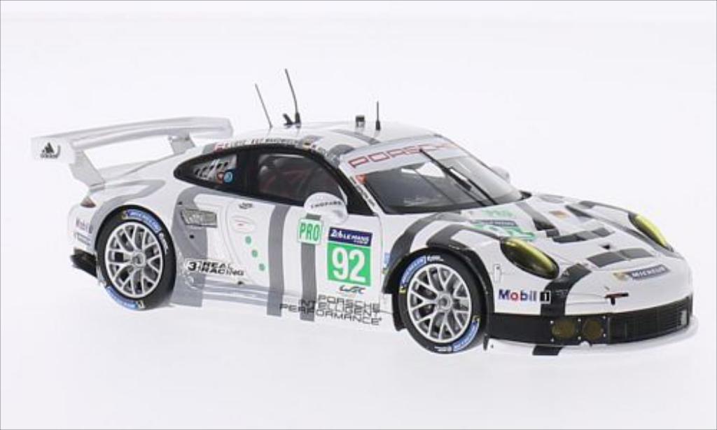 Porsche 991 R 1/43 Spark R No.92 Team Manthey Le Mans Le Mans 2014 /R.Lietz modelauto