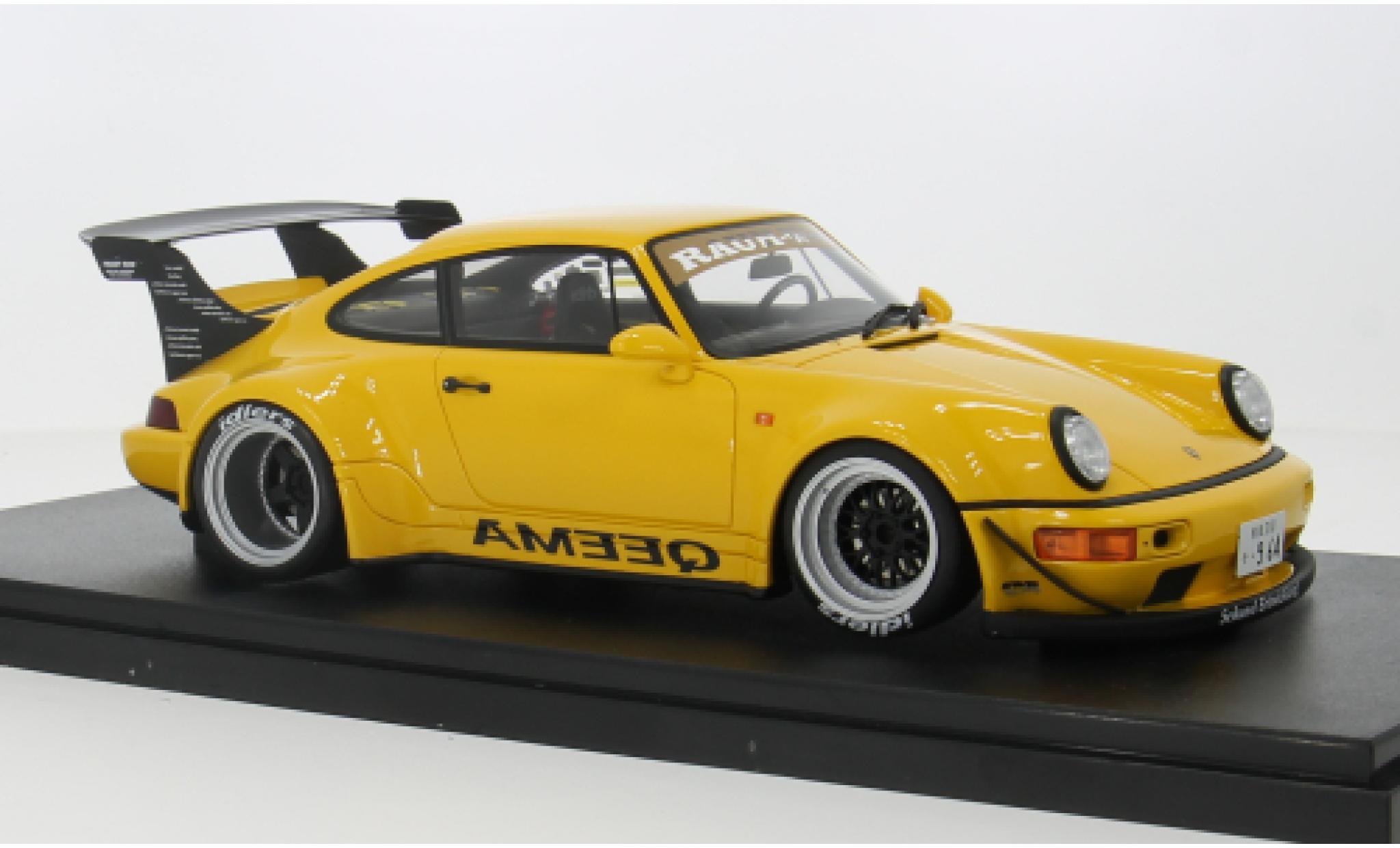 Porsche 911 1/18 Ottomobile RWB geel 1:18 modelauto