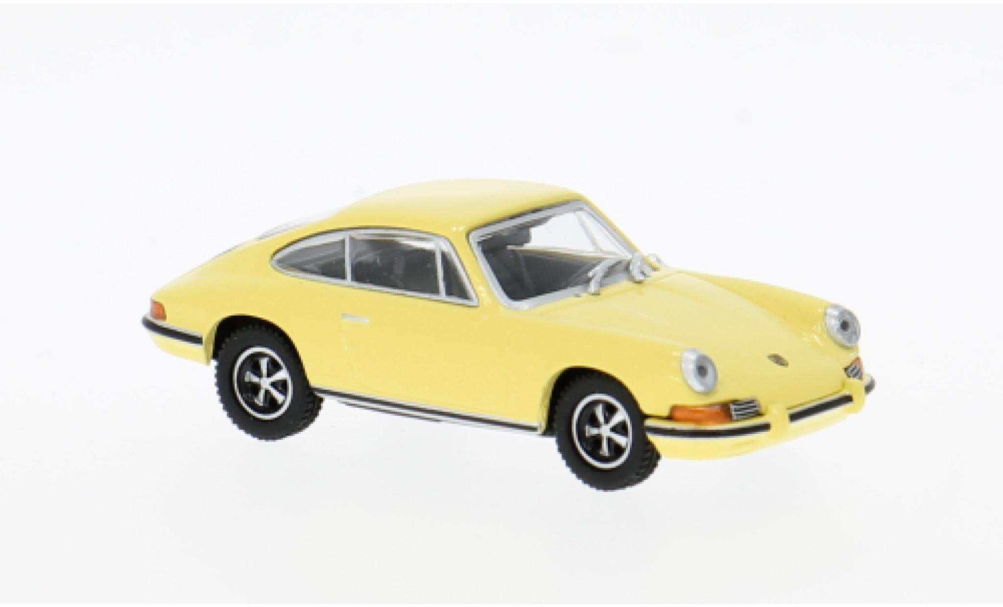 Porsche 911 1/87 Minichamps S geel 1972 1:87 modelauto