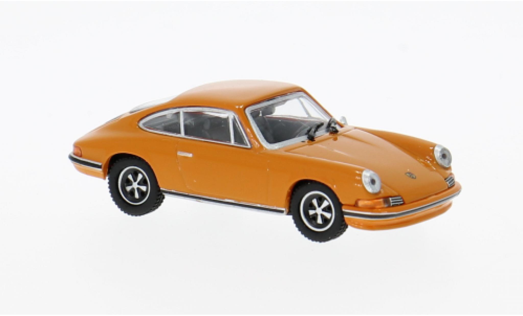 Porsche 911 1/87 Minichamps S oranje 1972 1:87 modelauto