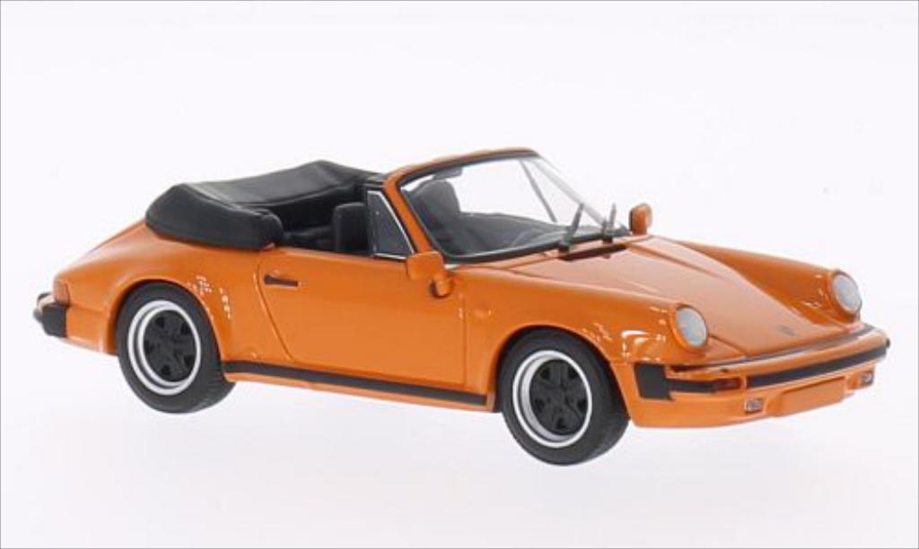 Porsche 930 SC 1/43 Minichamps SC oranje 1983 modelauto