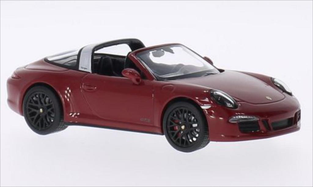 Porsche 911 Targa 1/43 Minichamps Targa 4S GTS rood modelauto