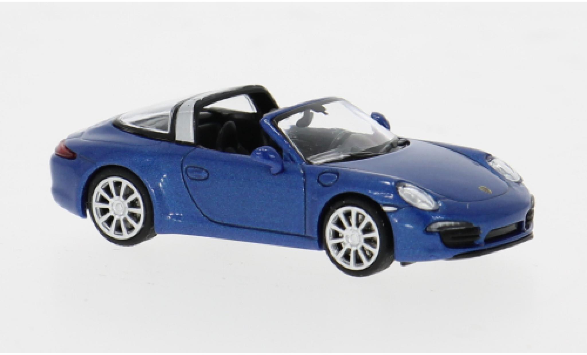 Porsche 911 1/87 Minichamps Targa blauw 1:87 modelauto
