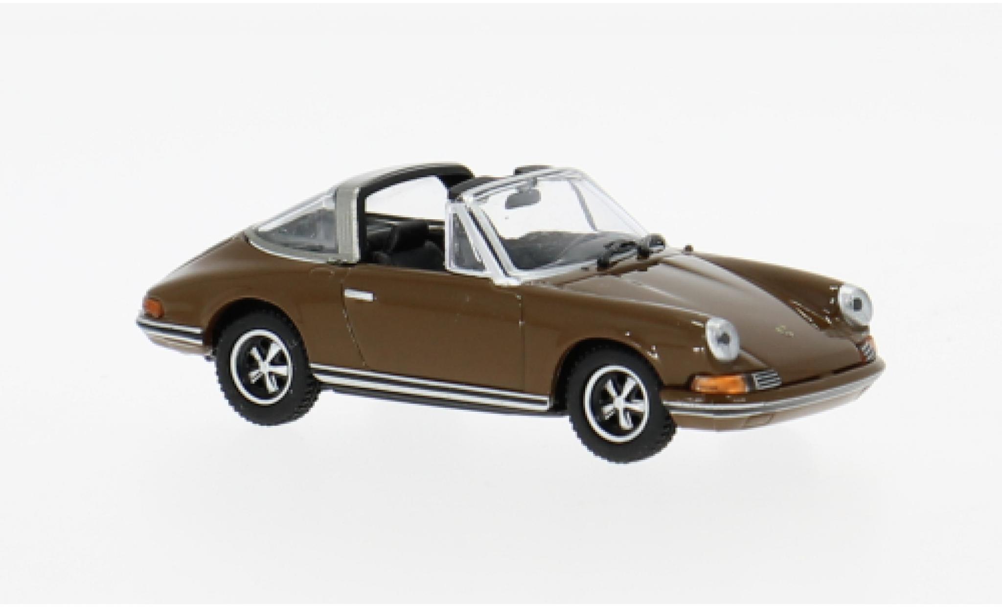 Porsche 911 1/87 Minichamps Targa bruin 1972 1:87 modelauto