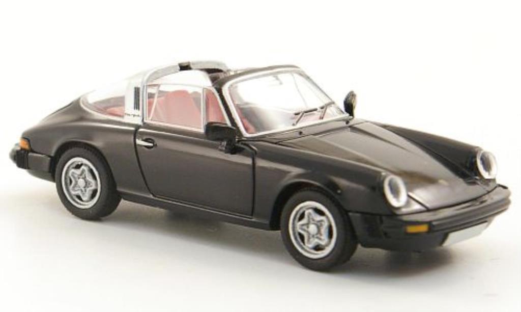 Porsche 911 Targa 1/87 Brekina Targa (G-Reihe) zwart modelauto