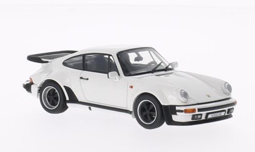 Porsche 930 Turbo 1/43 Kyosho Turbo 3.3 wit 1988 modelauto