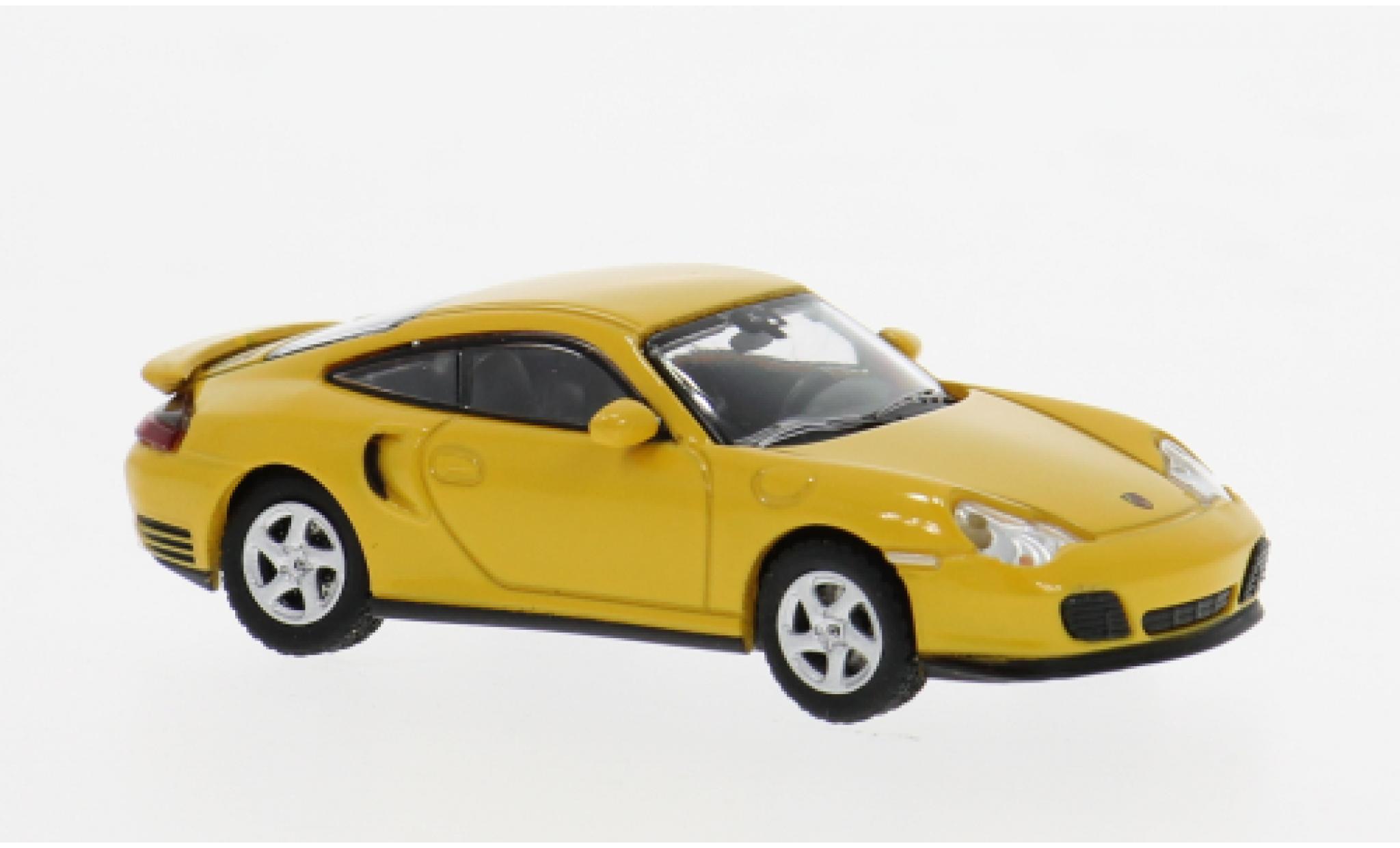 Porsche 911 1/87 Minichamps Turbo geel 1:87 modelauto