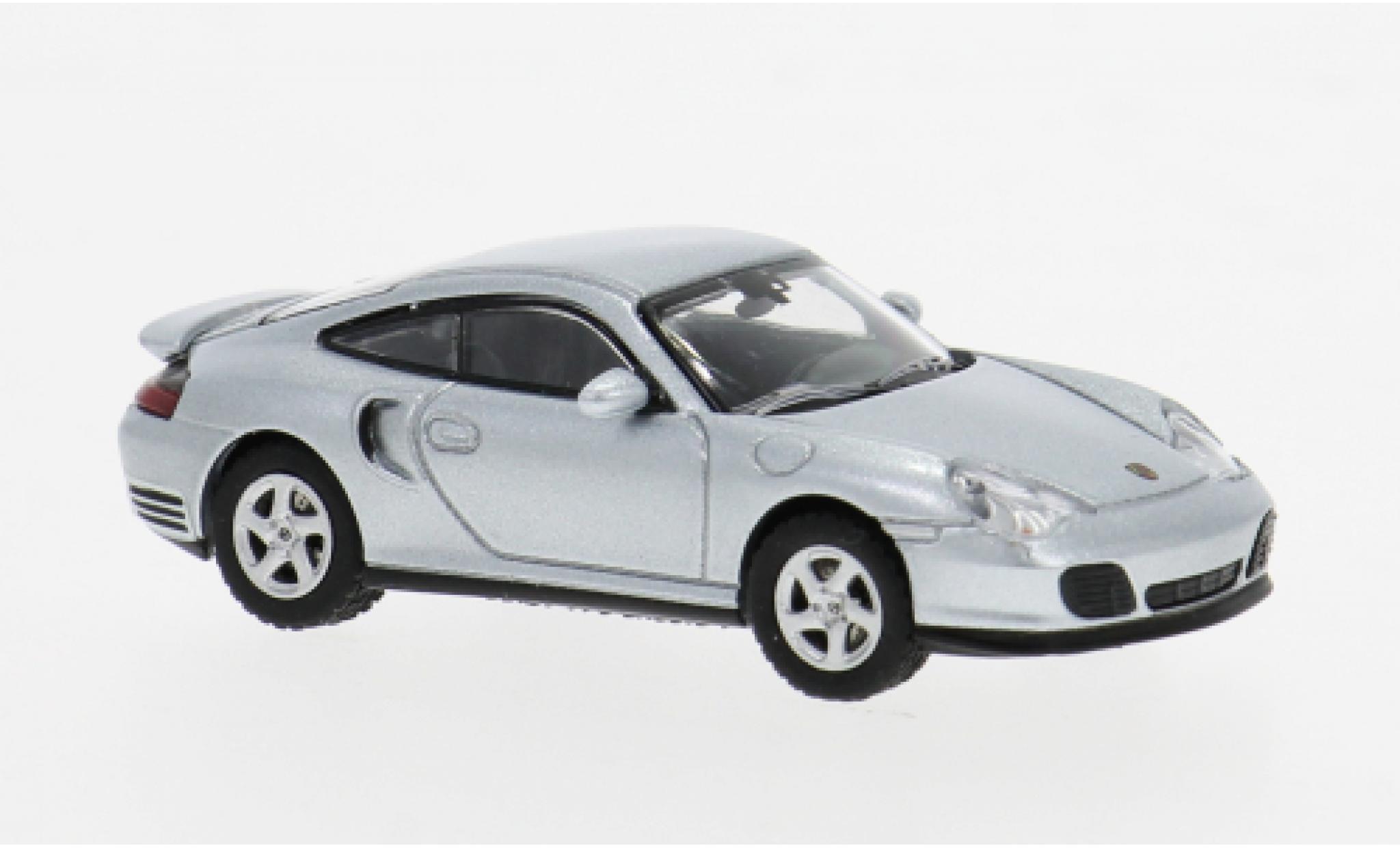 Porsche 911 1/87 Minichamps Turbo grijs 1:87 modelauto