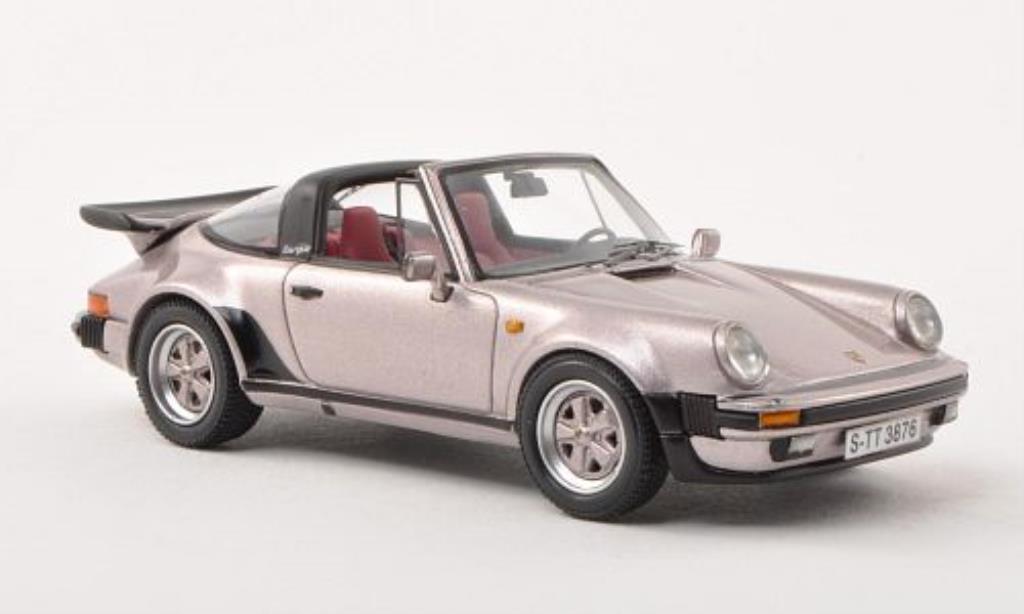 Porsche 930 Turbo 1/43 Neo Turbo Targa flieder-grijs 1982 modelauto