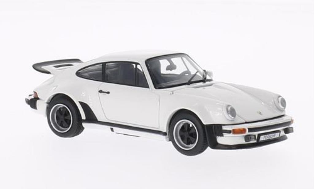 Porsche 930 Turbo 1/43 Kyosho Turbo wit 1975 modelauto