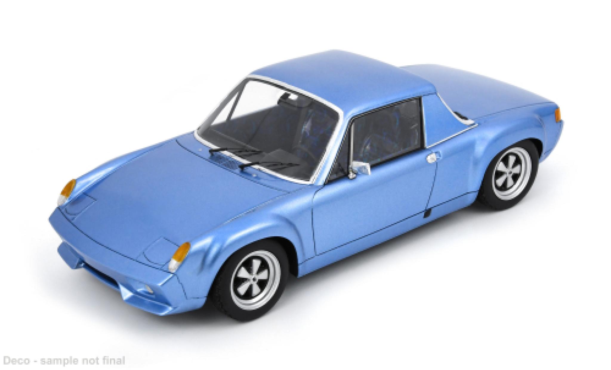Porsche 916 1/18 Schuco Chassis 17 blauw 1972 1:18 modelauto