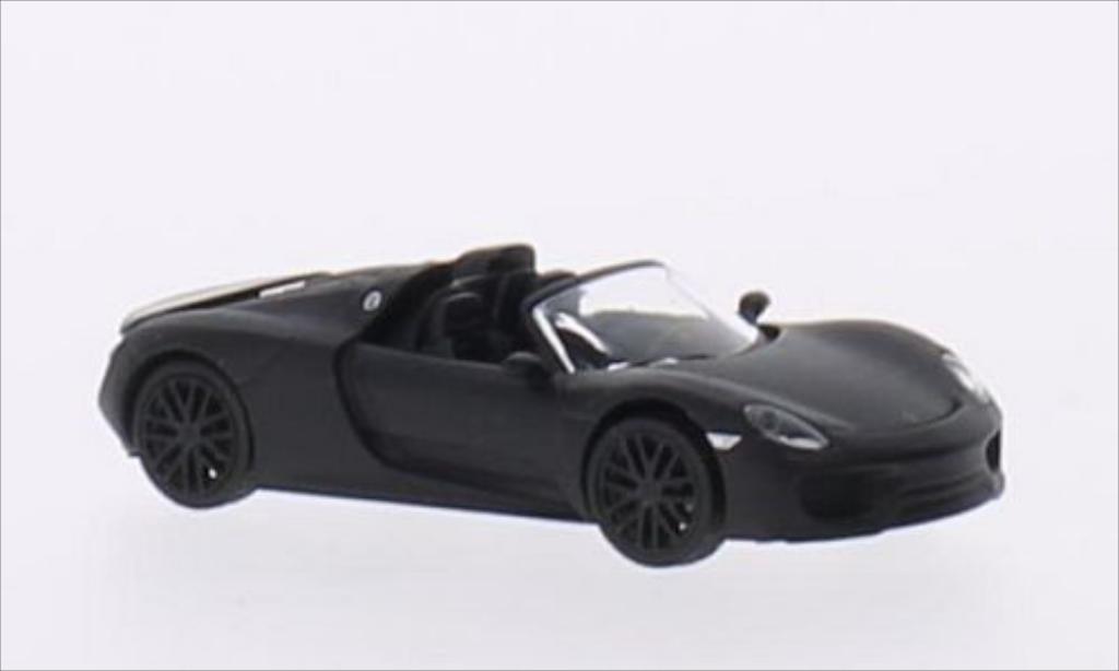 Porsche 918 1/87 Schuco Spyder matt-zwart modelauto