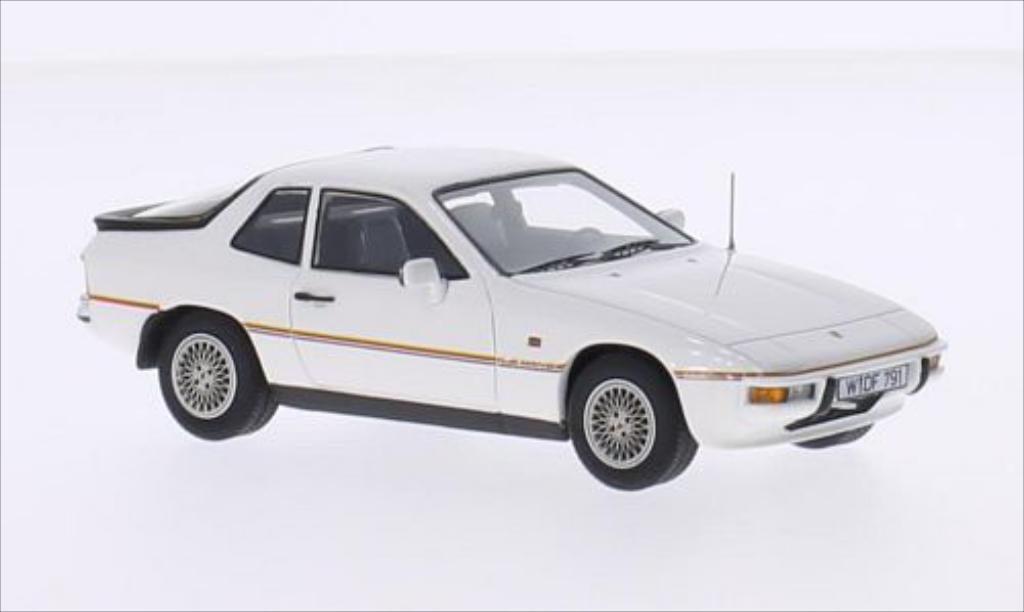 Porsche 924 1/43 Kess Le Mans wit 1980 modelauto