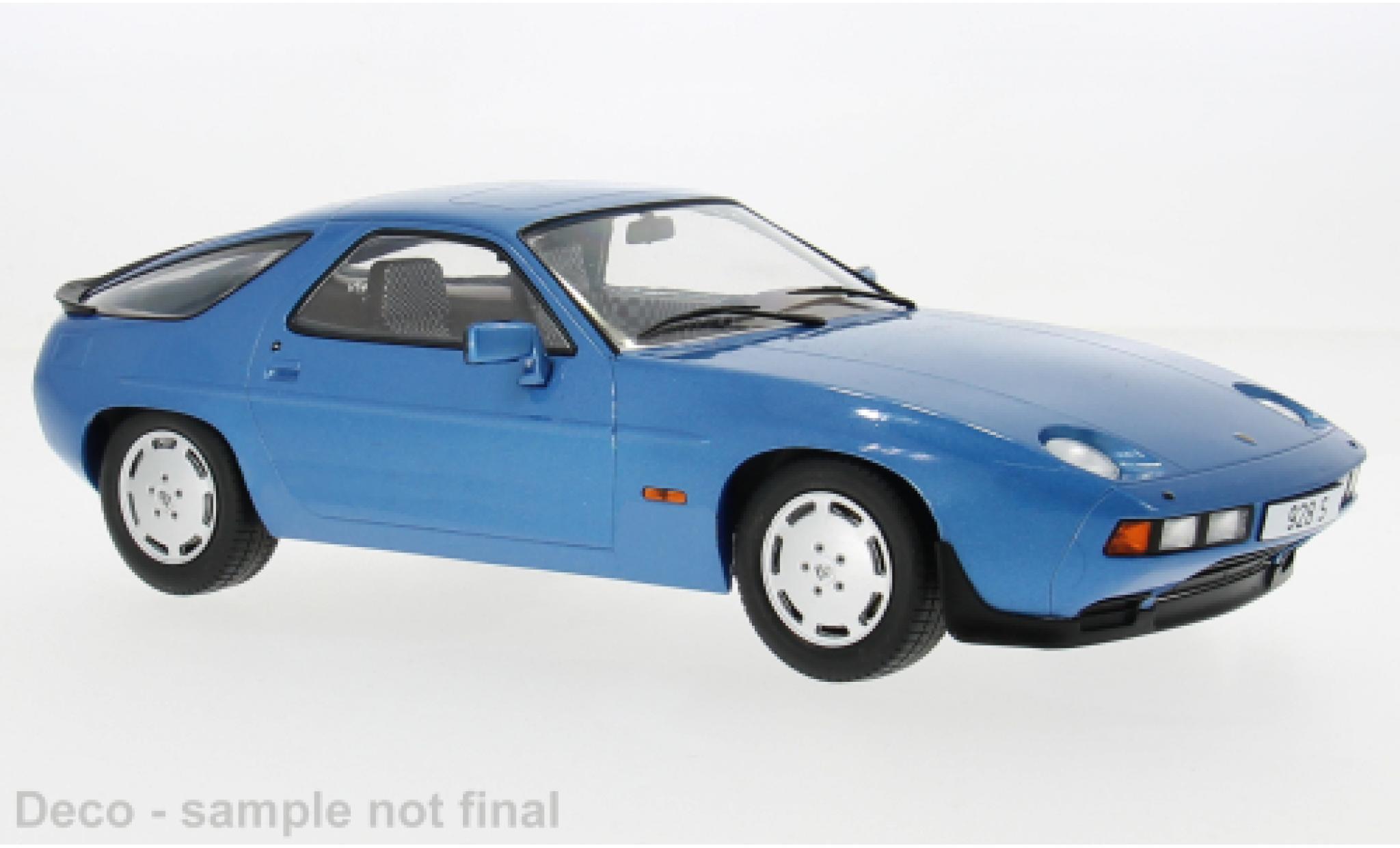 Porsche 928 1/18 MCG S blauw 1980 1:18 modelauto
