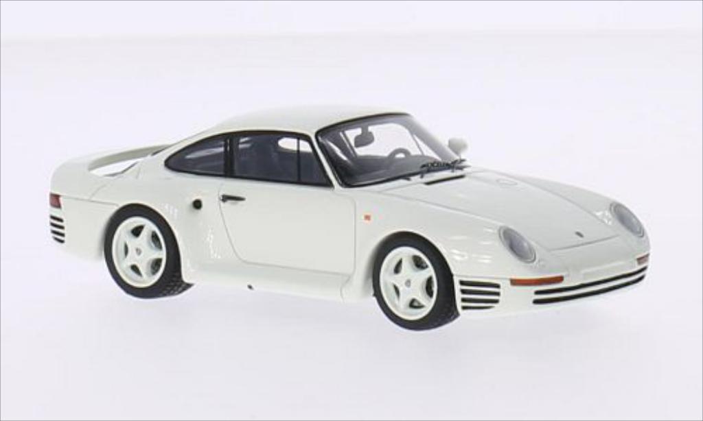 Porsche 959 1/43 Spark S wit modelauto