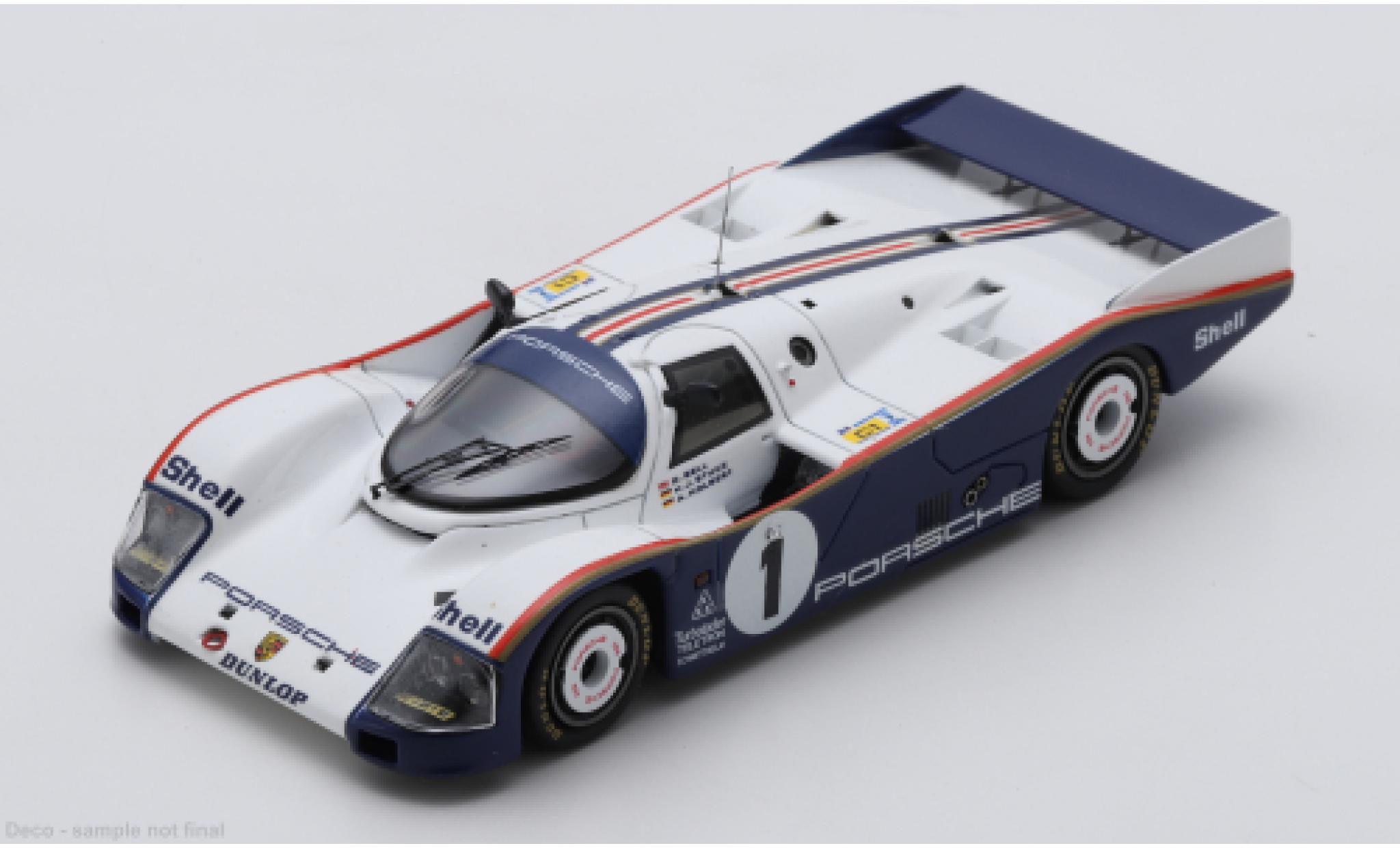 Porsche 962 1986 1/43 Spark C 2.6L Turbo 24h Le Mans #1 H-J.Stuck/D.Bell 1:43 modelauto