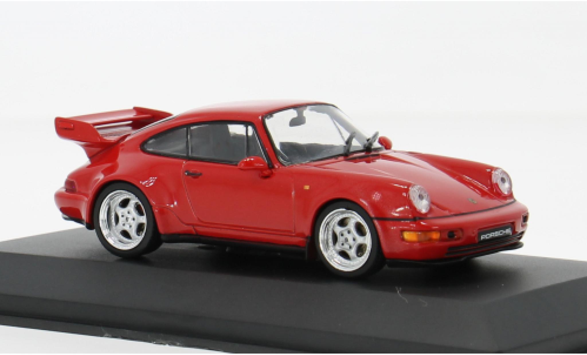 Porsche 964 RS 1/43 Solido 3.8 rood 1994 1:43 modelauto
