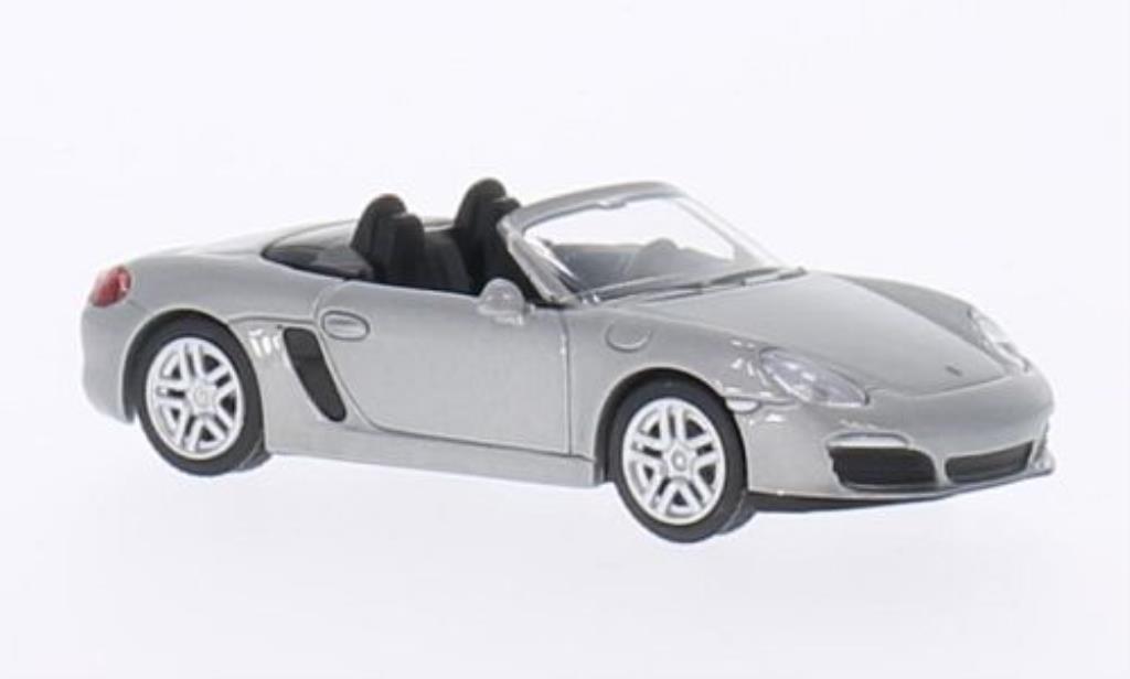 Porsche Boxster 1/64 Schuco S (981) grijs-grijs modelauto