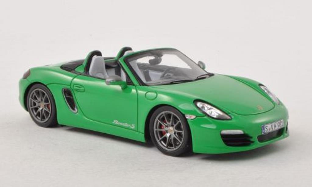 Porsche Boxster 1/43 Spark S Exclusive grun 2011 modelauto